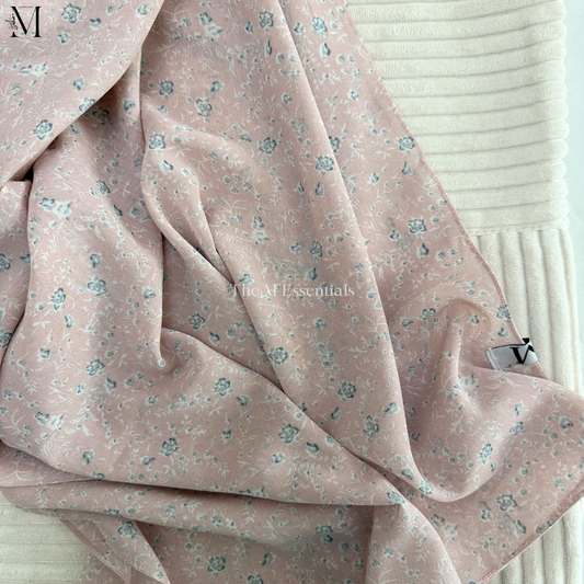 Premium Pink Chiffon Niqab Hijab Set for Women – Modest Islamic Wear UAE