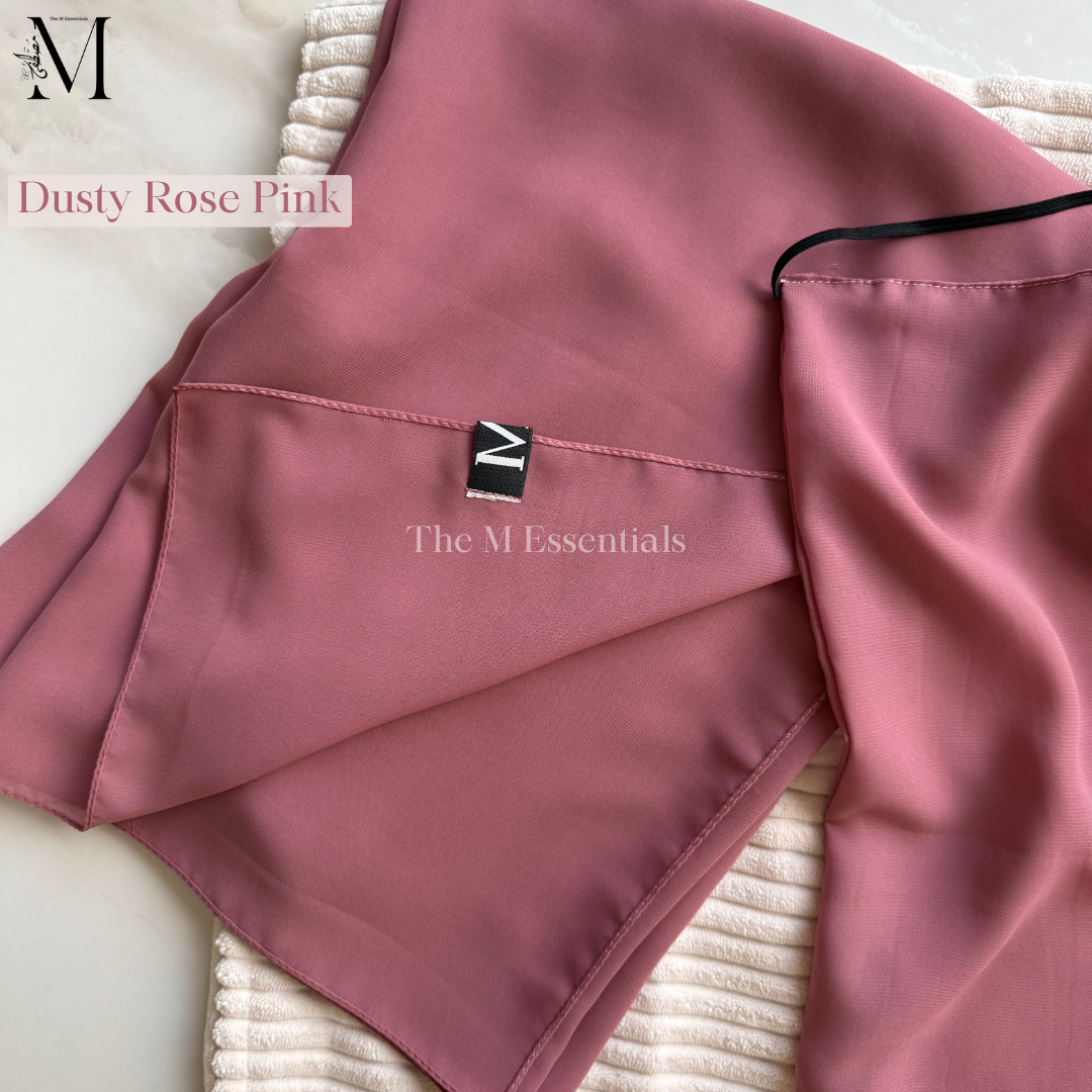 Dusty Rose pink niqab hijab set
