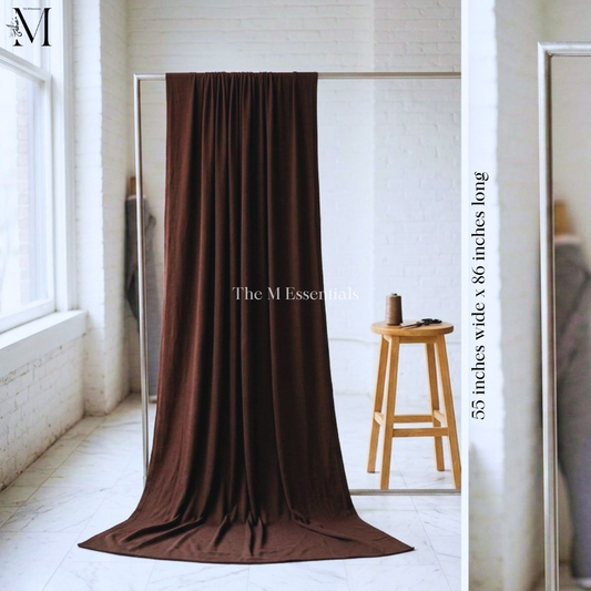 Brown Big Cotton Jersey Hijab