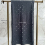 Slate Grey Jersey Chaddar with stones - Large Hijabs by The M Essentials