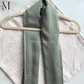 Modal hijab - Green - 41x79 cm - folded texture closeup - The M Essentials