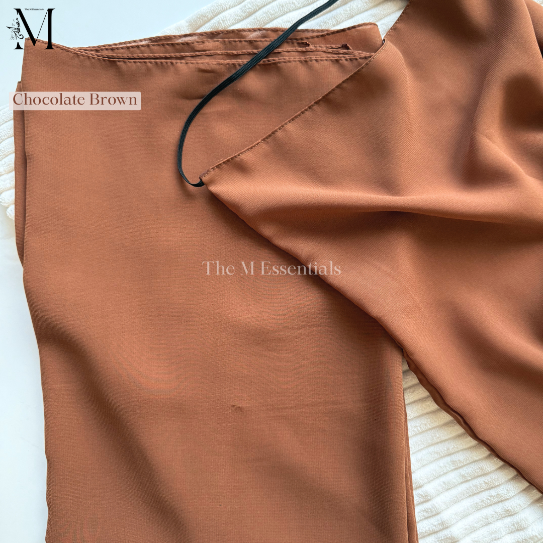 Chocolate brown niqab hijab set