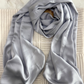 Satin Silk Hijab - Light Grey