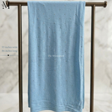 Light Blue Jersey Chaddar with Stones | The M Essentials UAE