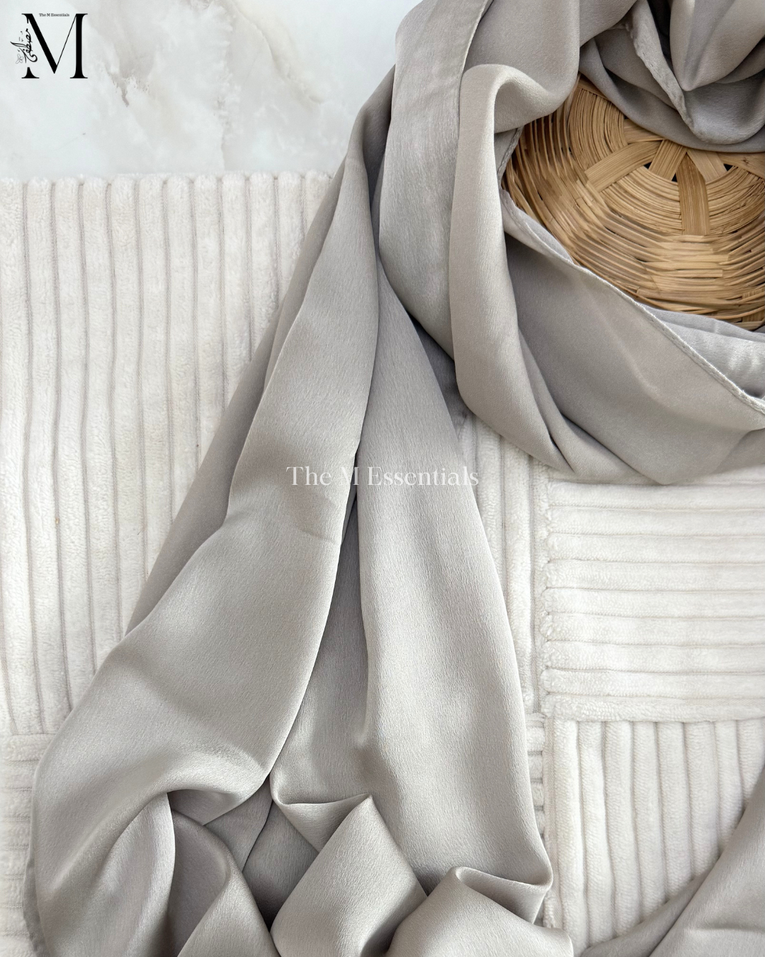 Satin Silk Hijab - Wheat