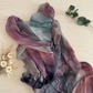 Purple Sky modal hijab in a soft purple-toned design by The M Essentials, displayed as a flat lay.