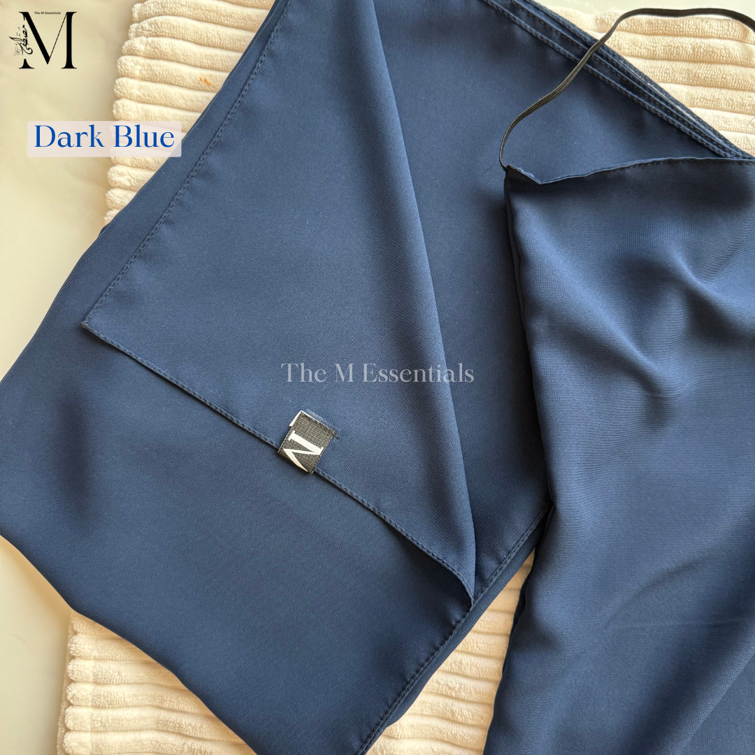 Dark blue niqab hijab set UAE
