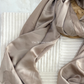 Satin Silk Hijab - Light Brown