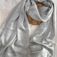 Satin Silk Hijab - Silver