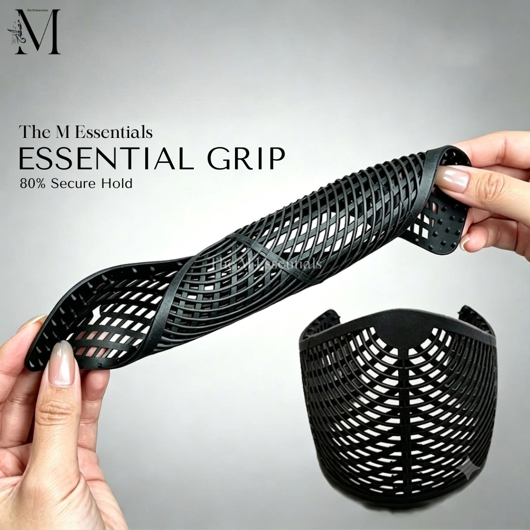 The M Essential Silicone Anti slip Hijab Grip also known as "Hijab Crown" and  "Hijab Taj"