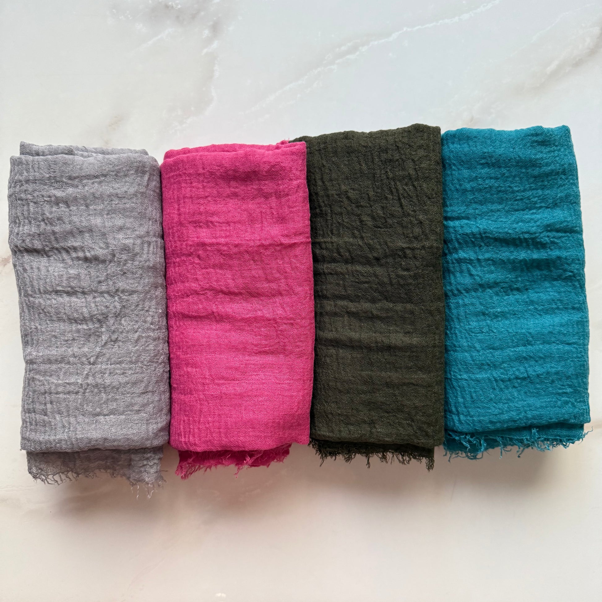Crimps Cotton Hijabs Online UAE | Breathable Everyday Hijabs | The M Essentials