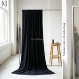 Black Big Cotton Jersey Hijab