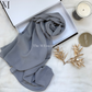 Soft chiffon hijab lightweight no iron scarf for women