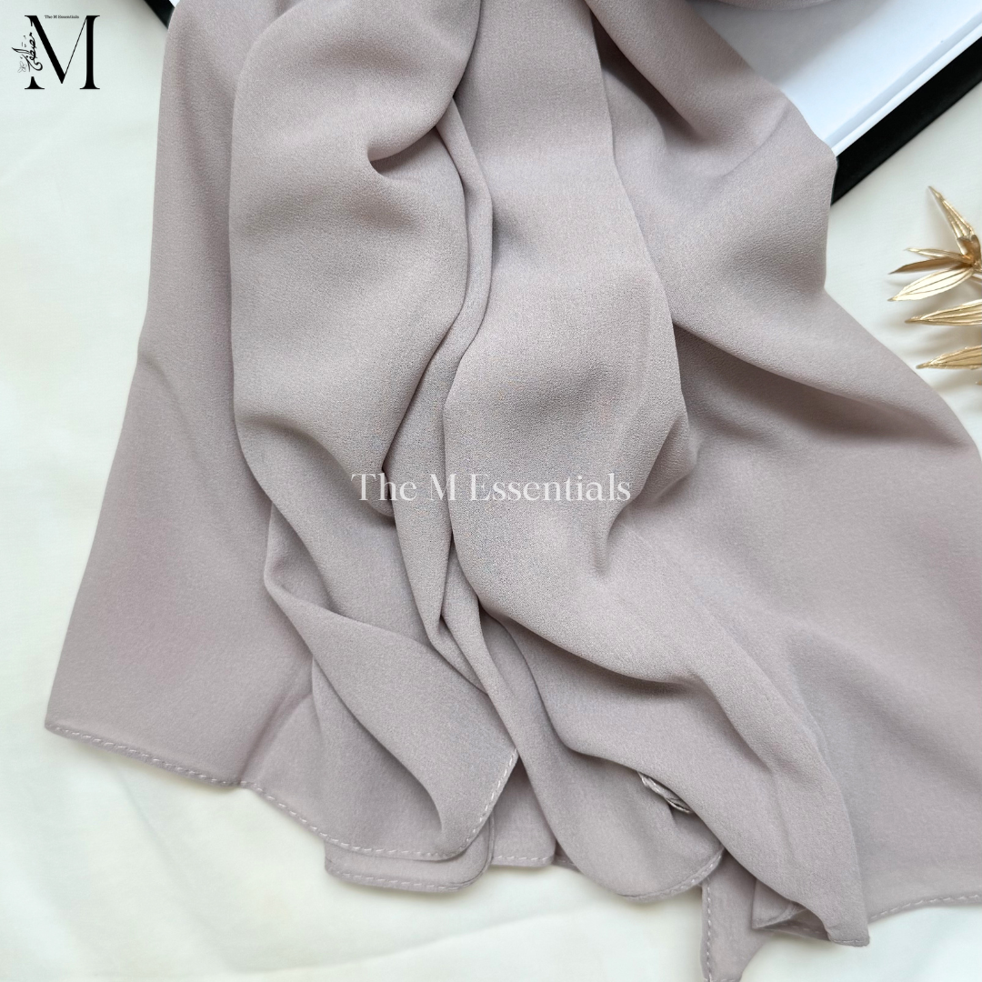 Soft chiffon hijab lightweight no iron scarf for women