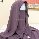Dark Purple Niqab Set