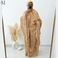 Printed Yellow Cotton Prayer Dress with Pocket | The M Essentials