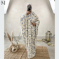 White Printed Prayer Dress with Front Pocket | The M Essentials
